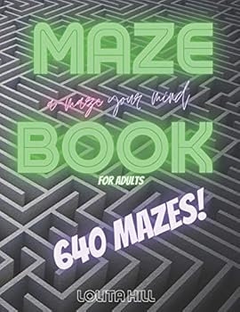 Paperback Maze Book for Adults - 640 Mazes - 8.5 X 11 Size Book