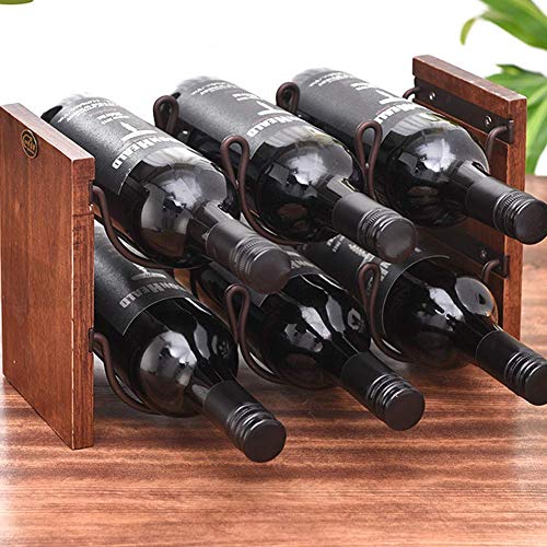 Soporte para botellas de vino para mesa blanco miniatura 3