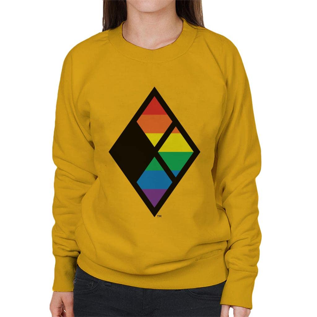 All+Every Justice League Diamond Rainbow Logo Damska bluza