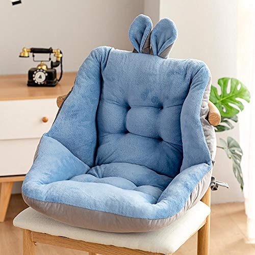 Eogrokerr Cojín suave grueso para silla, almohadillas antideslizantes para asiento, felpa, cómodo cojín para el coxis, ciática, alivio del dolor de coxis (azul, 45 x 45 cm) Cover