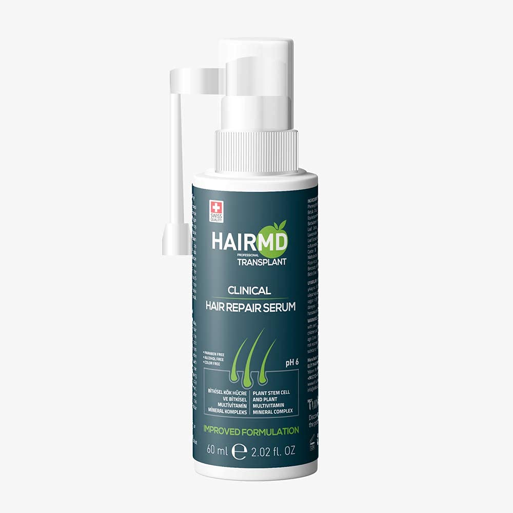 HairMD Transplant Clinical Repair Serum - 60ml Hair Regrowth Serum - Prevents Post-Transplant Hair Loss - Stimulates New Hair Growth - Fast and Effective Results - Gentle Formula