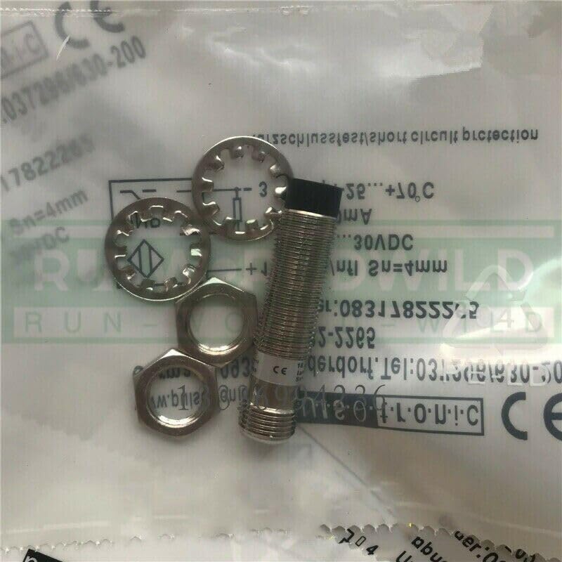 Telemecanique Sensors XS7F1A1PAL2 Optimum Series Inductive Proximity Sensor, Heavy-Duty, Plastic 15 x 32 x 8 mm Rectangular Body, 3-Wire DC PNP Wiring, PNP Input, NO Output, 2-m Electrical Cable