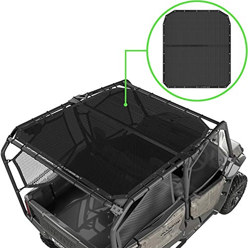 Alien Sunshade Honda Pioneer 1000-5 Roof â€“ Top Mesh Sun Shade for Pioneer 1000 Series - Blocks UV, Wind, Noise - Top Cover for Honda Pioneer 1000 Roof (Black)