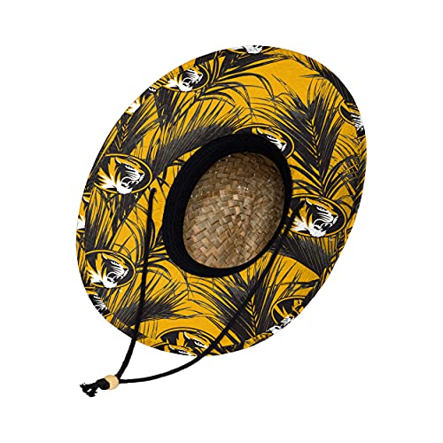 Image of FOCO Men's NCAA College Team Logo Floral Straw Sun Hat