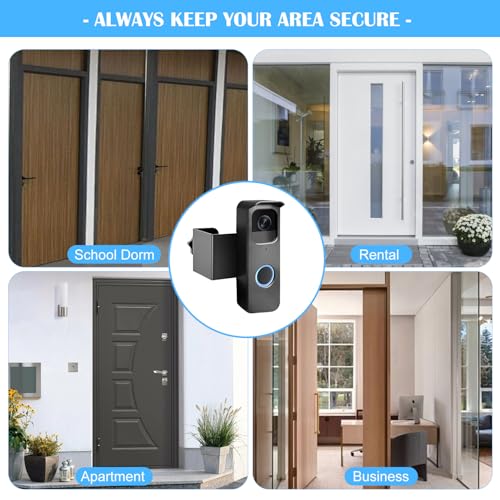 Image of Blink Doorbell Mount,Anti Theft Video Door Bell Camera Bracket No Drilling,Easy to Install for Apartment Business School Home Door