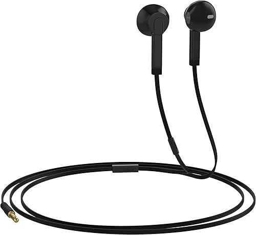 Miniatura 2 de Paquete de 3 auriculares intrauditivos certificados con micrófono, auriculares estéreo HD premium con control en línea, auriculares con aislamiento