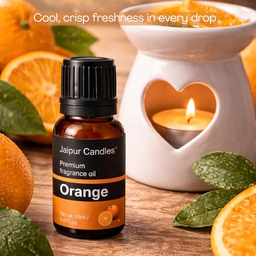 Image of Fragrance Oil | 15 ml | Aroma Oil for Home Fragrance | Best for Aromatherapy | Use in Diffusers, Candles, Air Fresheners (15ML, Orange)