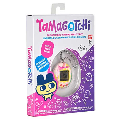Image of TAMAGOTCHI Original Art Style Digital Pet - Electronic Game - Pink - Pet Care Theme - Tamagotchi Proprietary Hardware