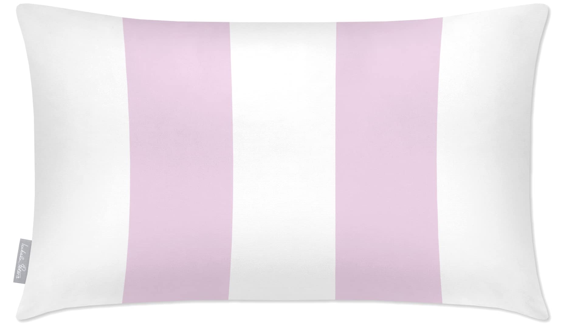 Izabela Peters Peony Blush Outdoor Cushions Waterproof, 50 X 30 Cm, Filled Outdoor Cushion, 2 Stripes - Garden Furniture Cushions, Outdoor Seat Cushions, Garden Chair Cushions