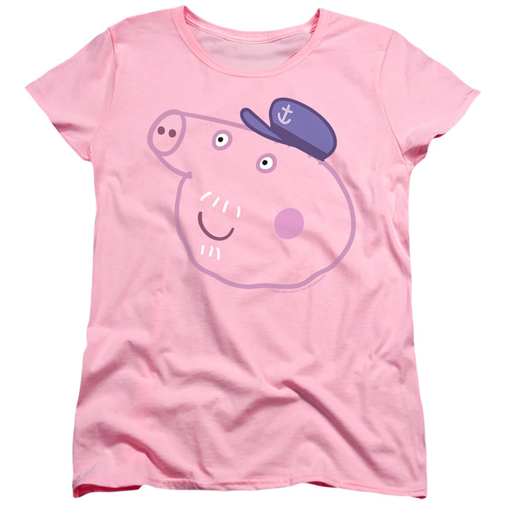 Popfunk Classic Peppa Pig Pink Faces Women's T Shirt Collection
