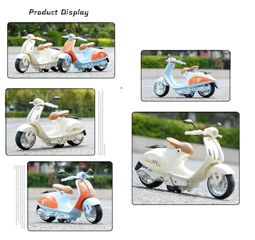 Image of Police Motorcycle Toy - Pull Back Motorcycle Toys, Tiny Gift with Music Lighting, Latte Motorcycles Toy for Kids Boys Age 3-8 Year Old [Multicolor] (Little Sheep-Multicolor)