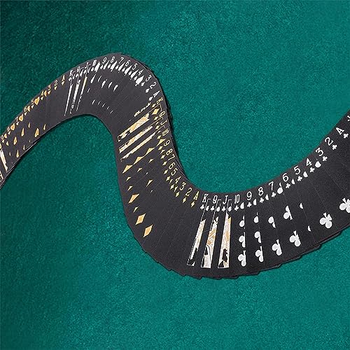 Wasserdichte Pokerkarten aus Kunststoff - Schwarzer Diamant Design - 1 Deck Spielkarten – Bild 5