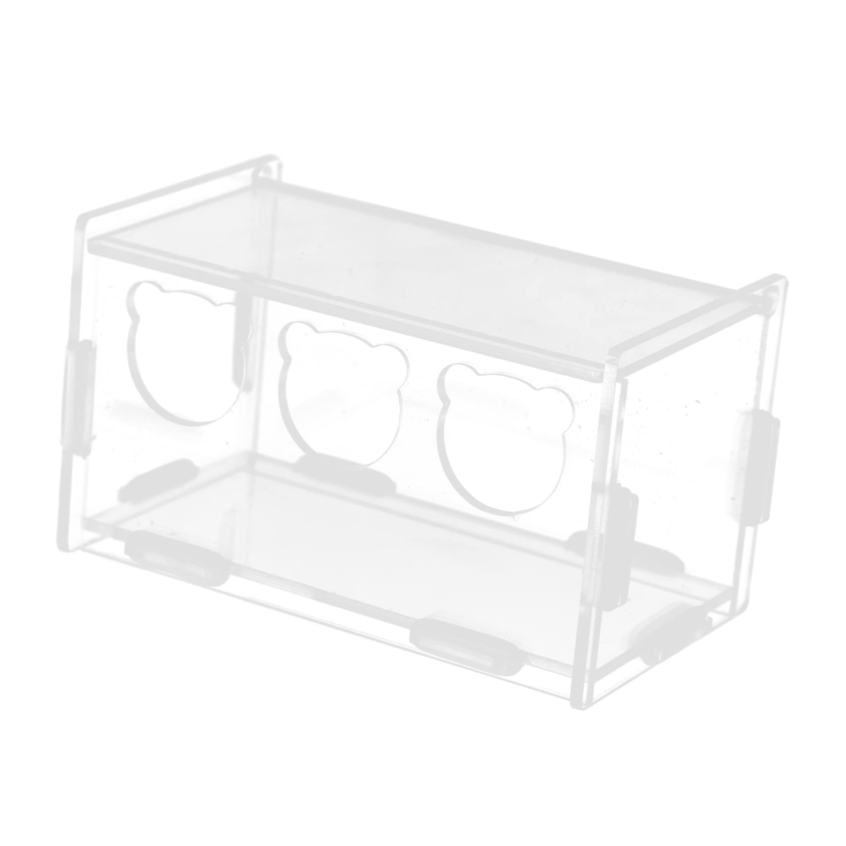 FONDOTIN Rutin Chicken Nesting Boxes Acrylic Feeder Food Storage No Mess Feeder Bowl