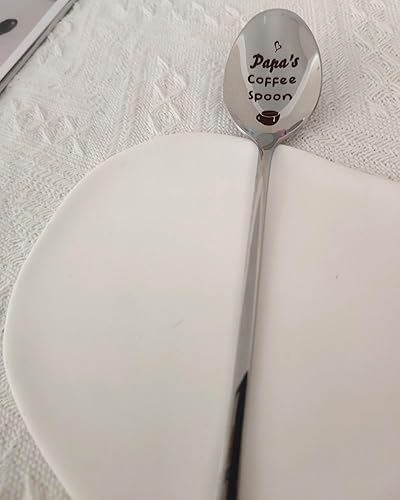 Miniatura 4 de Cuchara de café de regalo para papá de nietos y nietos, divertidas cucharas de café para abuelo, papá, amantes del café, regalos para el abuelo, día