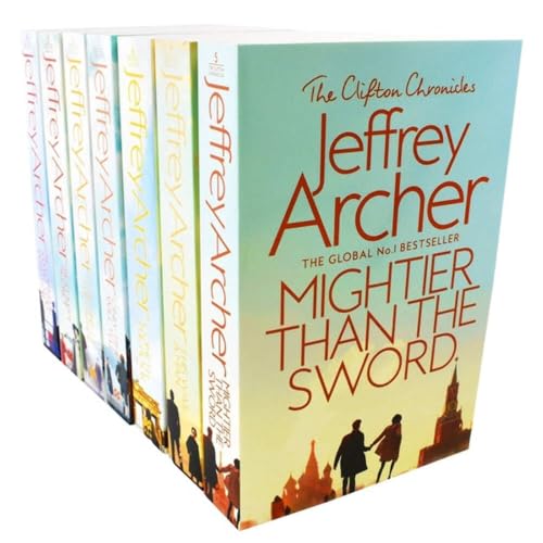The Clifton Chronicles Series Jeffrey Archer Collection 7 Books Set ( Only Time Will Tell, Best Kept Secret, The Sins of the Father, Cometh the Hour, Mightier than the Sword, Be Careful What You Wish