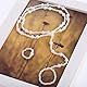 Dishowme Perlen-Fußkettchen-Armband-Satz Boho Geschichtet Kunstperlen Fußring Kette Strand Verstellbar Barfuß-Sandalen Schmuck für Frauen Mädchen Teenageralter