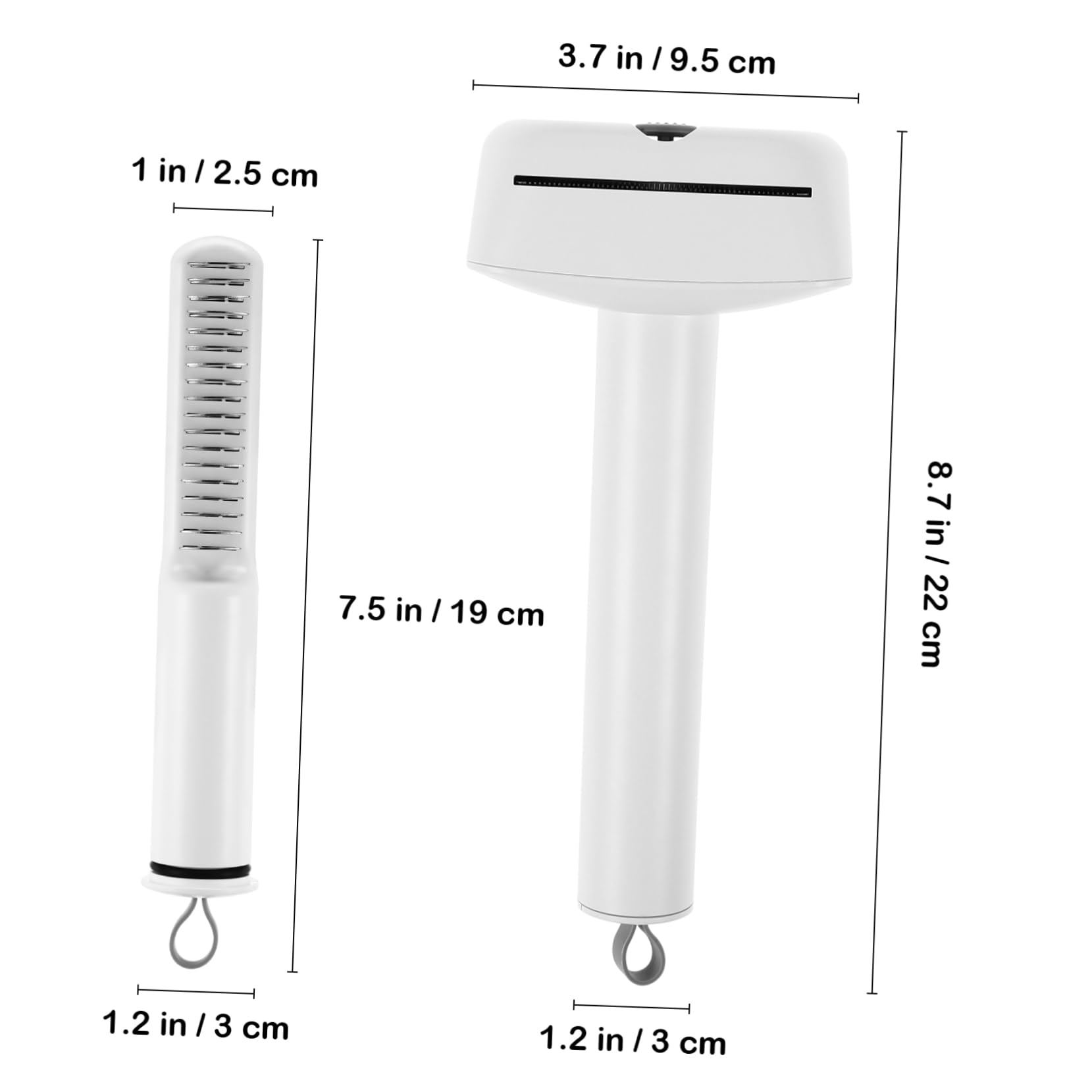 COLLBATH 2-piece Set De-shedding Combs for Pets Cat Dog Brush Pet Comb for Remove Tangles Dematting Multi-functional Grooming Tool