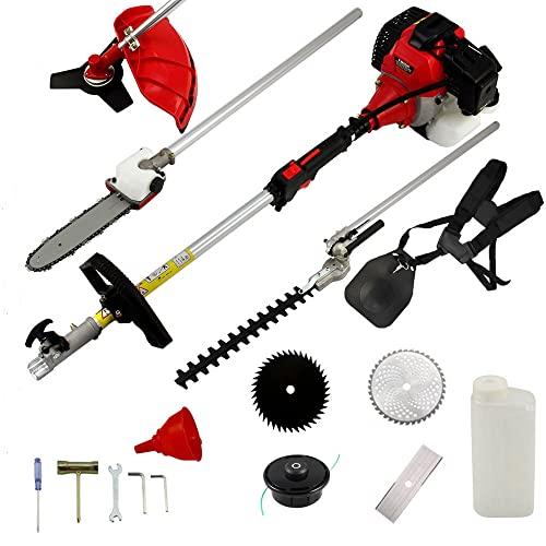 CHIKURA 62CC BRUSHCUTTER 6 in 1 Weed Eater 2 Stroke Lawn Mower Trimmer Grass Cutter