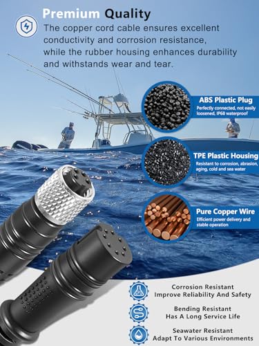 Image of 1852075 MKR-US2-15 Universal Sonar 2 Adapter Cable Compatible with Lowrance Hook 2, Reveal Series, Universal Sonar 2 Motors