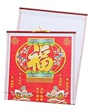 DIKACA 年馬年壁掛けカレンダー 伝統的な風月暦 式 幸運招来の風水アート 家 オフィス用 日付管理と運勢ガイド付き