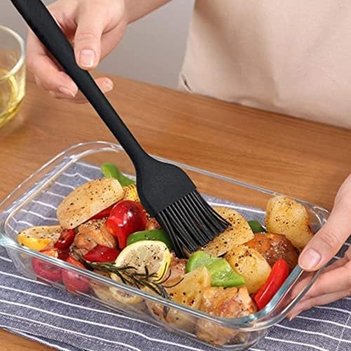 Image of ikis Silicone Basting Pastry Brush - Heat Resistant BBQ Grill Barbecue Oil Brush for Cooking, Baking, and Grilling - Large, Non-Stick, Durable Kitchen Tool