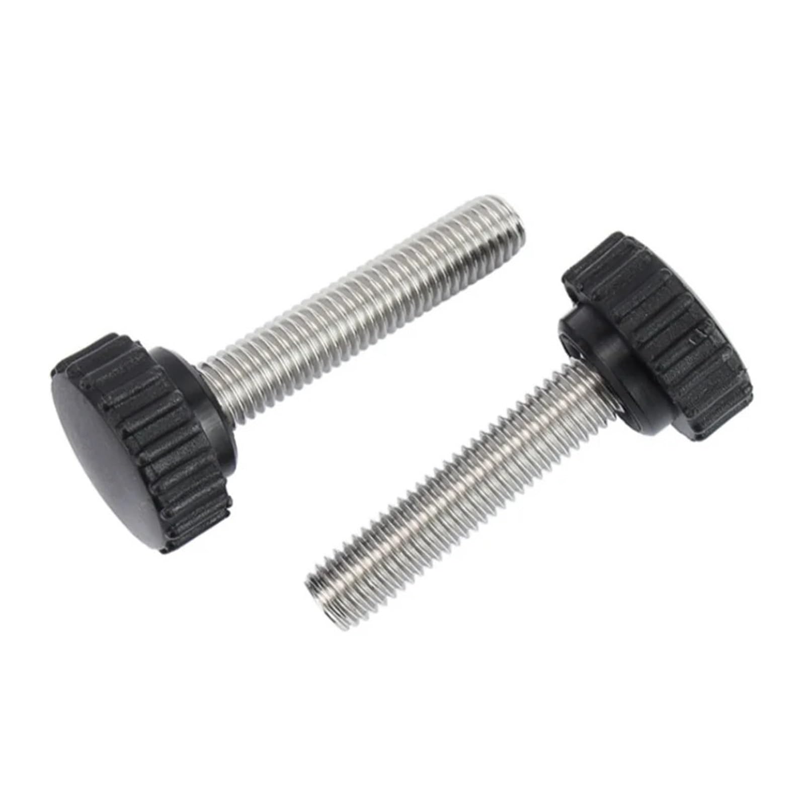 Tornillo Moleteado M3 M4 M5 M6 M8 M10 304 Acero inoxidable moleteado Nylon plástico cabeza redonda mango pulgar tornillo baquelita perno tornillos de mano Para uso industrial(60mm,M8(Head 22mm)-5pcs)