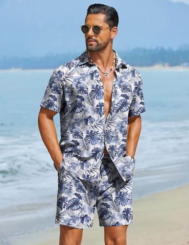 Image of COOFANDY Men's Slim Fit Cotton Dress Shirt Wrinkle Free Polka Dots Button Down Collar Shirt