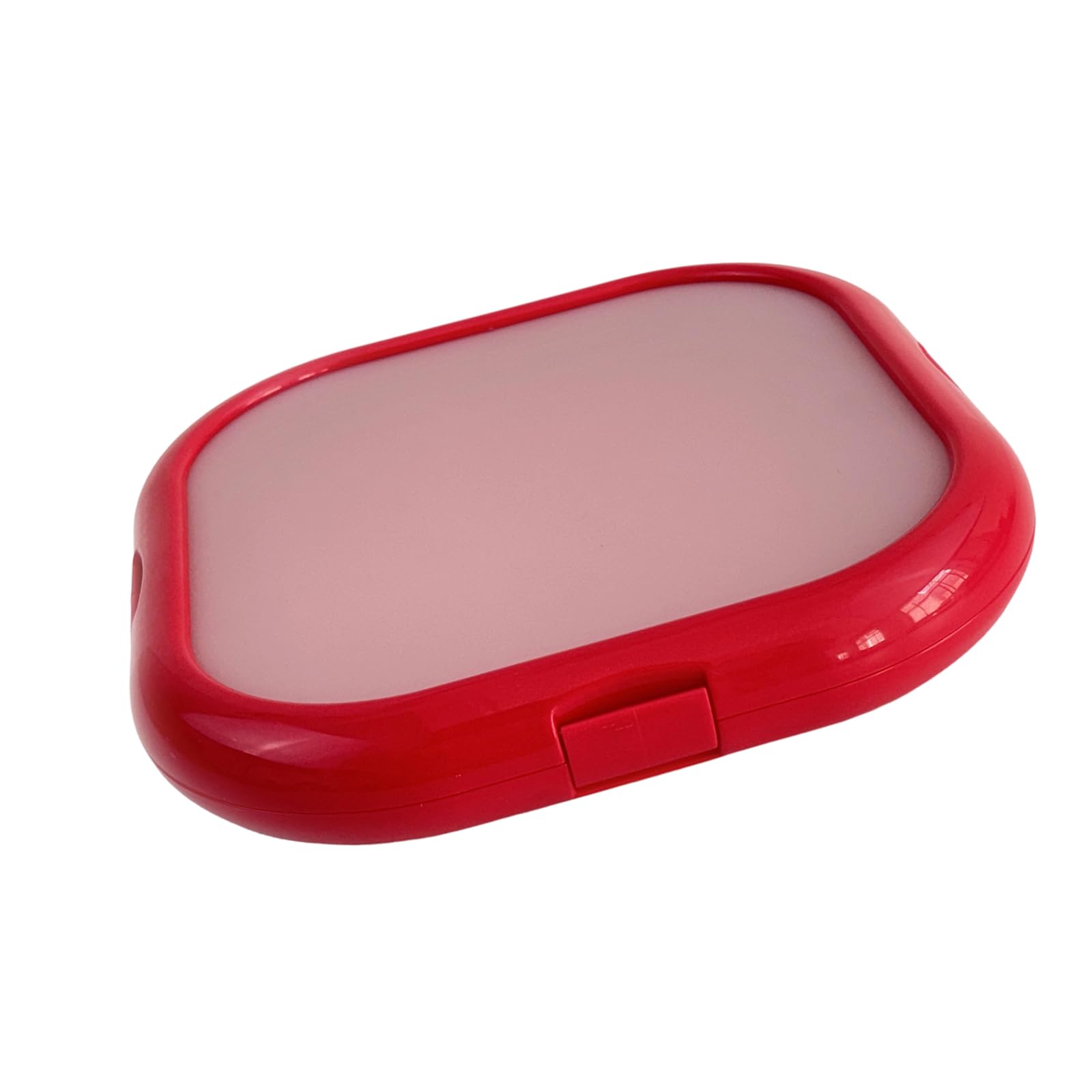 Tsophreniq Red Stackable Refrigerator Organizer Box, Silic1 Food Keeper With Pp Frame For Fruit, Vegetables, Leftovers, Snacks