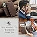 Cracedily for Xiaomi 14T Case, Flip Wallet Leather Case with Card Holder Magnetic Closure Shockproof Kickstand Protective Phone Cases Cover for Xiaomi mi 14T, Coffee