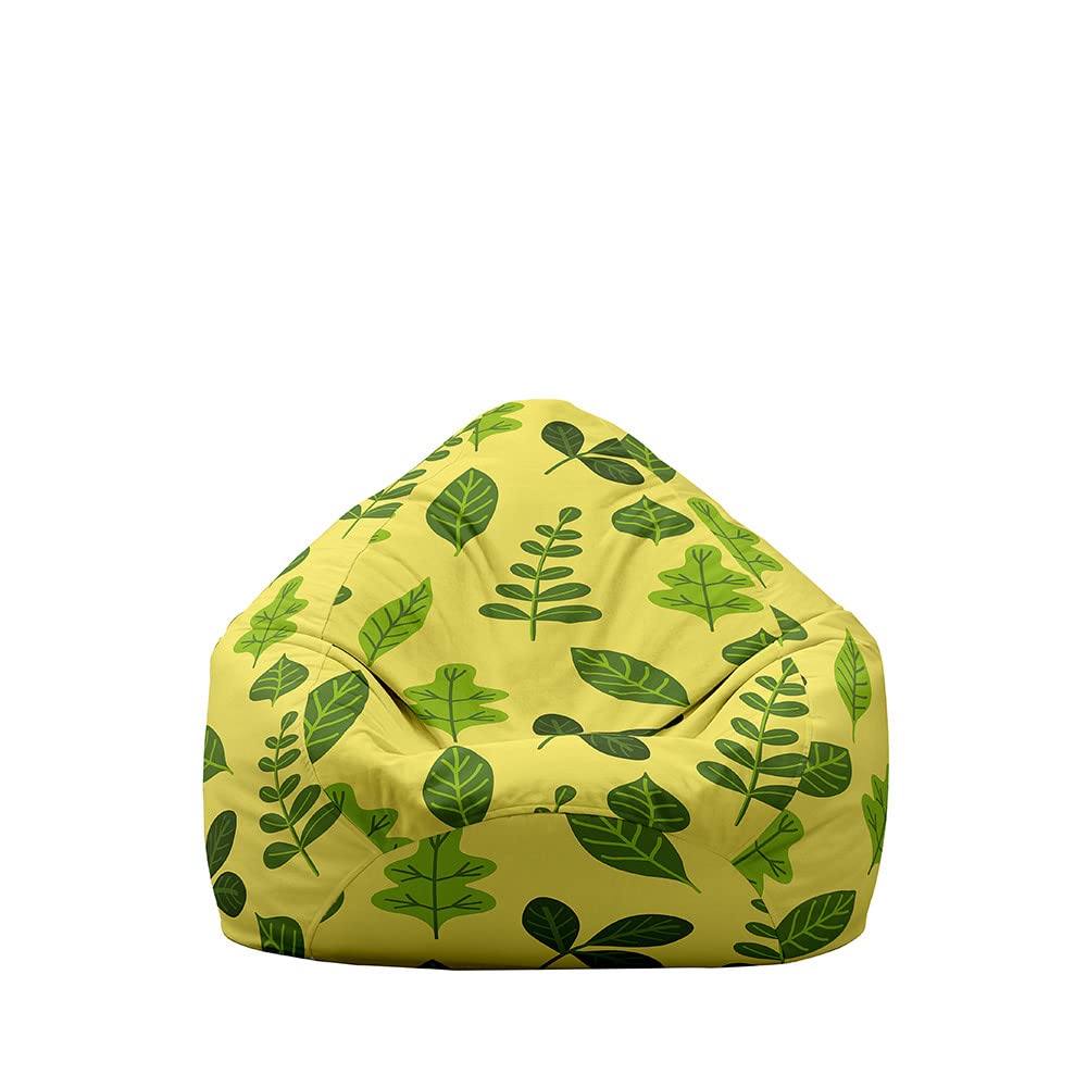 Pouf Poire Sans Remplissage FANSU - Housse En Coton/Lin, Tailles S à XL (jusqu'à 100x120 Cm), Polyvalente Pour Rangement Ou Siège