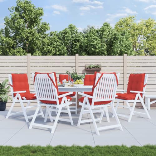 Coussin de chaise jardin rouge pour sublimer votre terrasse et balcon - 2