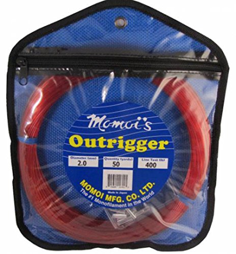 Momoi Outrigger Monofilament Rigging Kit - 400 lbs. Line Test - Bright Red
