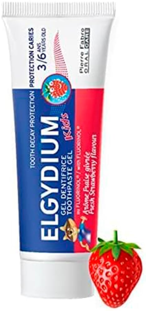 Pierre Fabre Oral CareElgydium Kids Toothpaste Gel Decay Protection 3/6 Years Fresh Strawberry 50ml