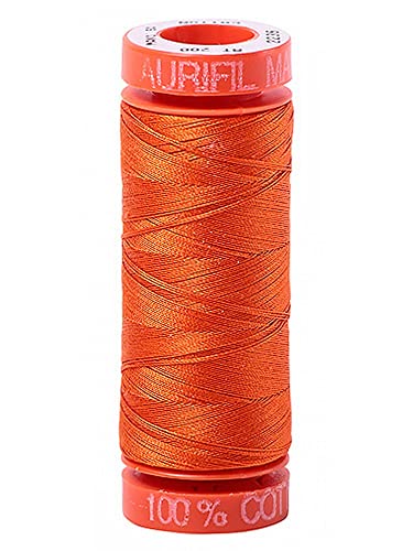 Hilo de algodón Aurifil 50wt Mako 200m Crema miniatura 1