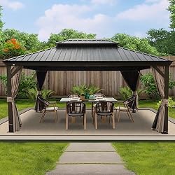 Kozyard Alexander 12‘ X 16’ Hardtop Aluminum Permanent Gazebo with