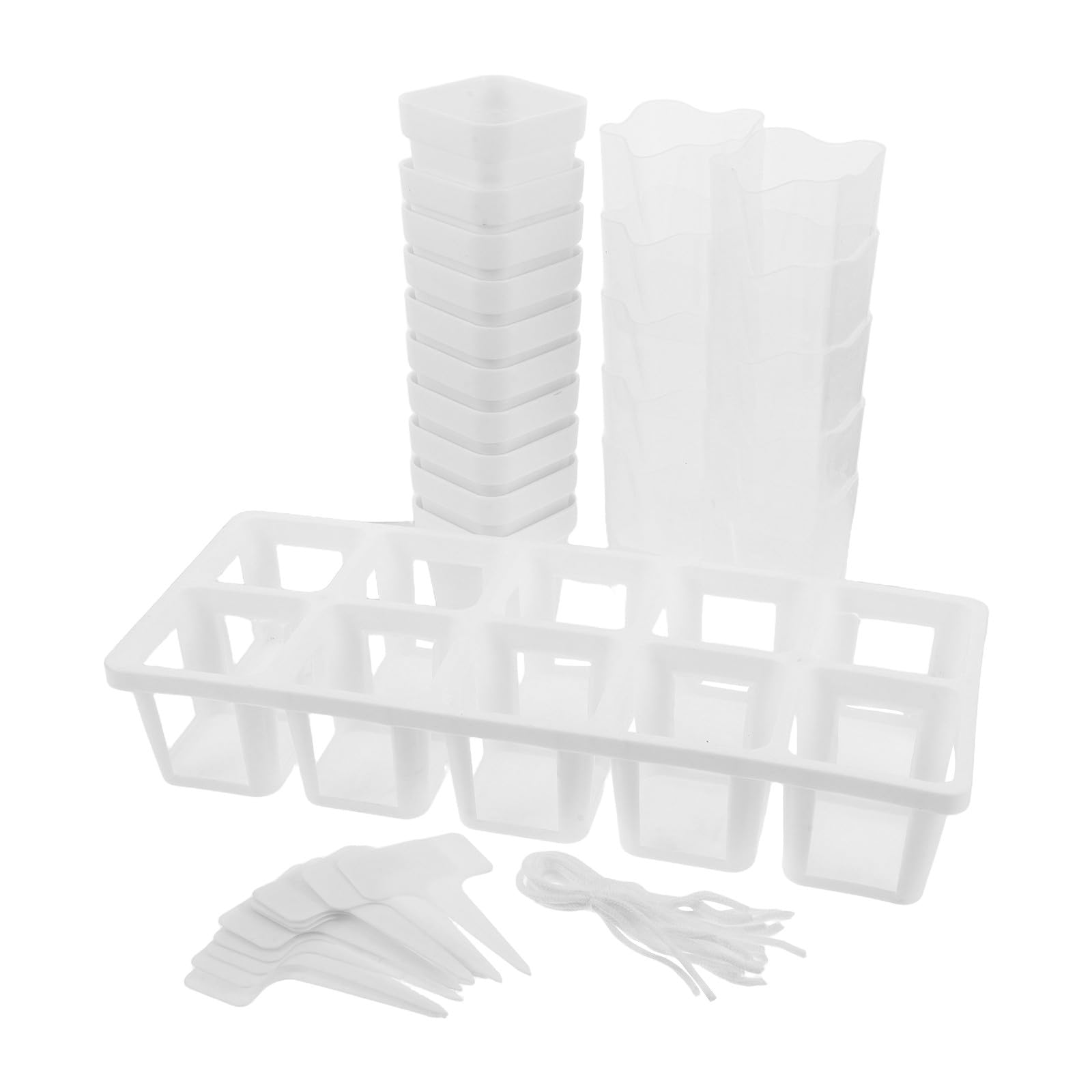 Lurrose 1 Set 2,5" Selbstbewässerungstopf für Zimmerpflanzen,