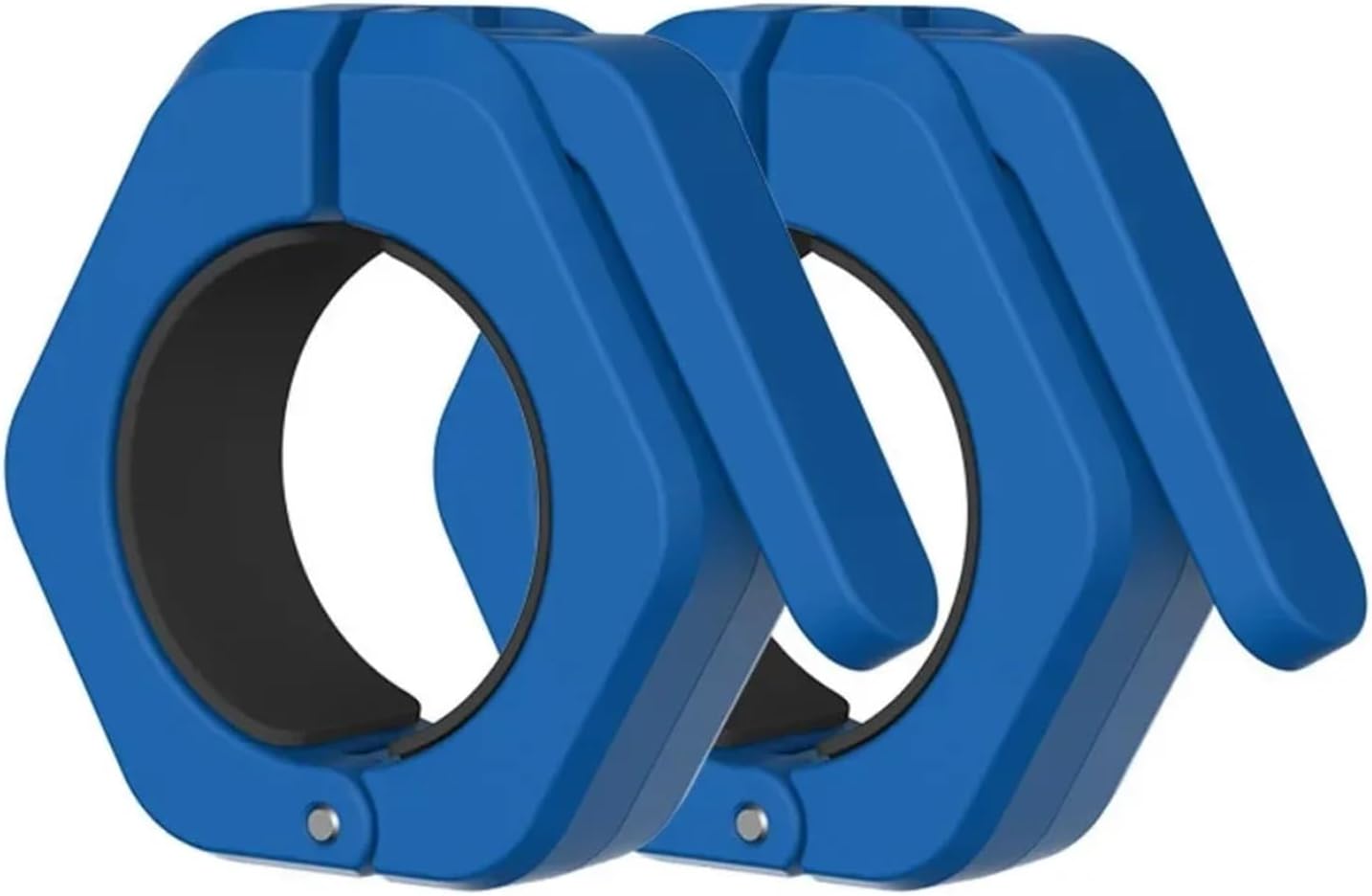 Standard Spin-Lock Barbell Anti-Slip Nuts Stable Magnetic Barbell Collars Quick Release Spin Lock for Hex Trap Bar Deadlift for Barbell