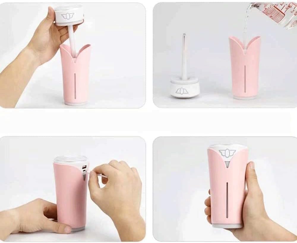 For Babies Bedroom Home and Office Quiet Vaporizer 280ml Quiet USB with Essential Oil Diffuser Color Night Light | Auto Shut Off