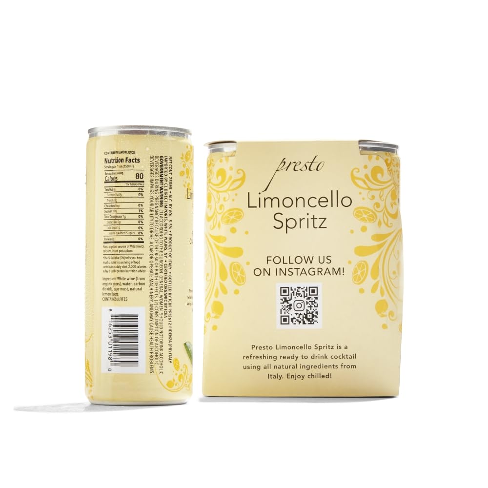 Limoncello Sparkling Mwog, 4pk, 250 mL Cans | Grocery Pickup