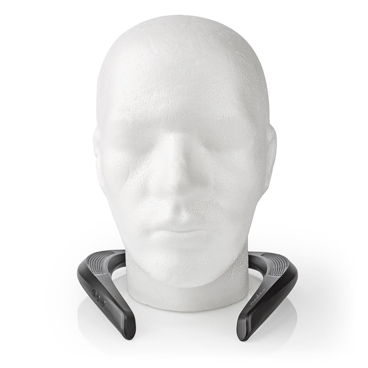 NEDIS Bluetooth 5.0 Wireless Neck Speaker | Up to 6 Hours Playtime | Stereo Sound Around Neck Noise Cancelling (Black) Imported from Netherlands (B0C27KJQHM) Amazon Price History, Amazon Price Tracker