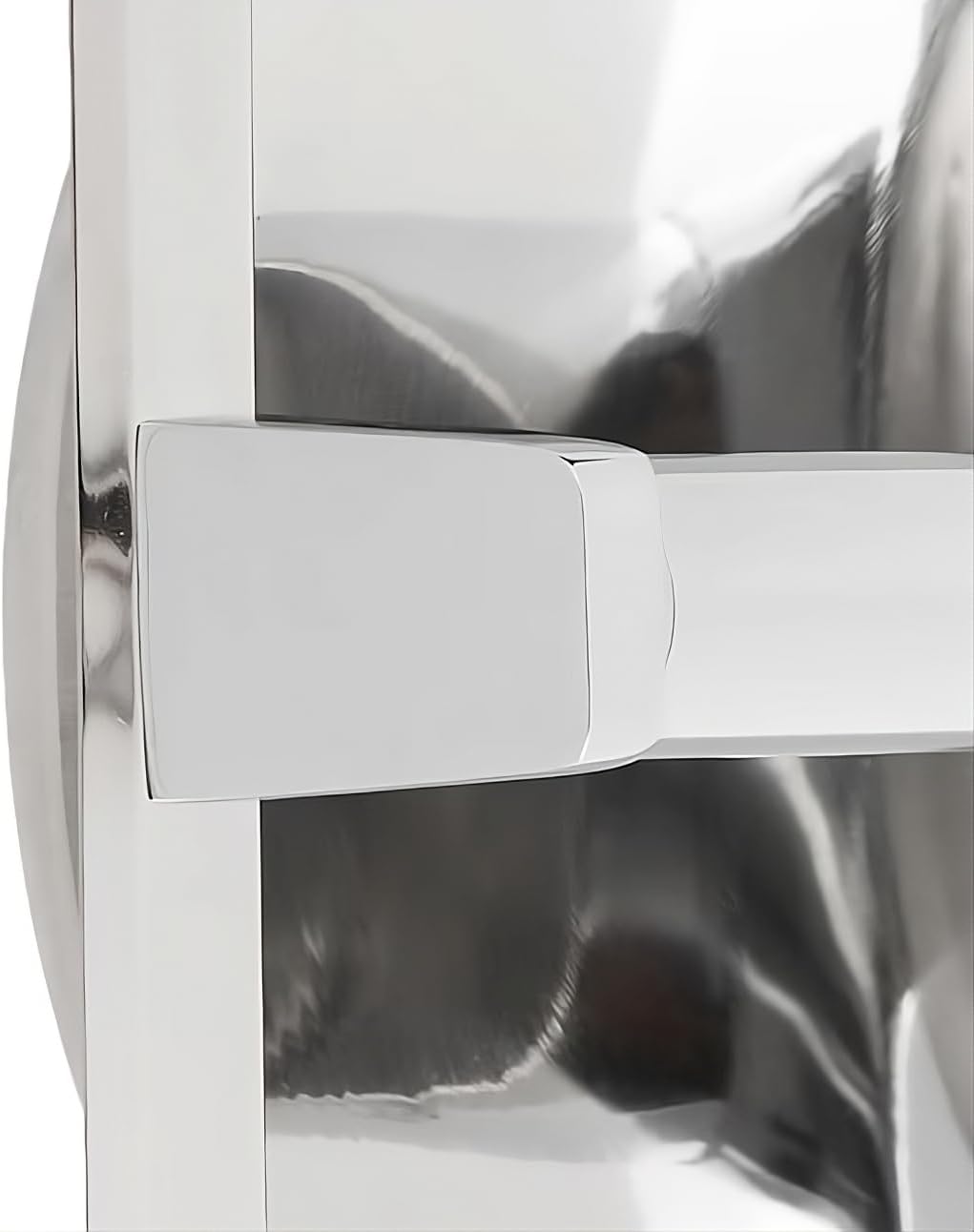 Recessed Toilet Paper Holder, Wall-Mounted Polished Chrome Stainless Steel Toilet Roll Holder, Easy Installation