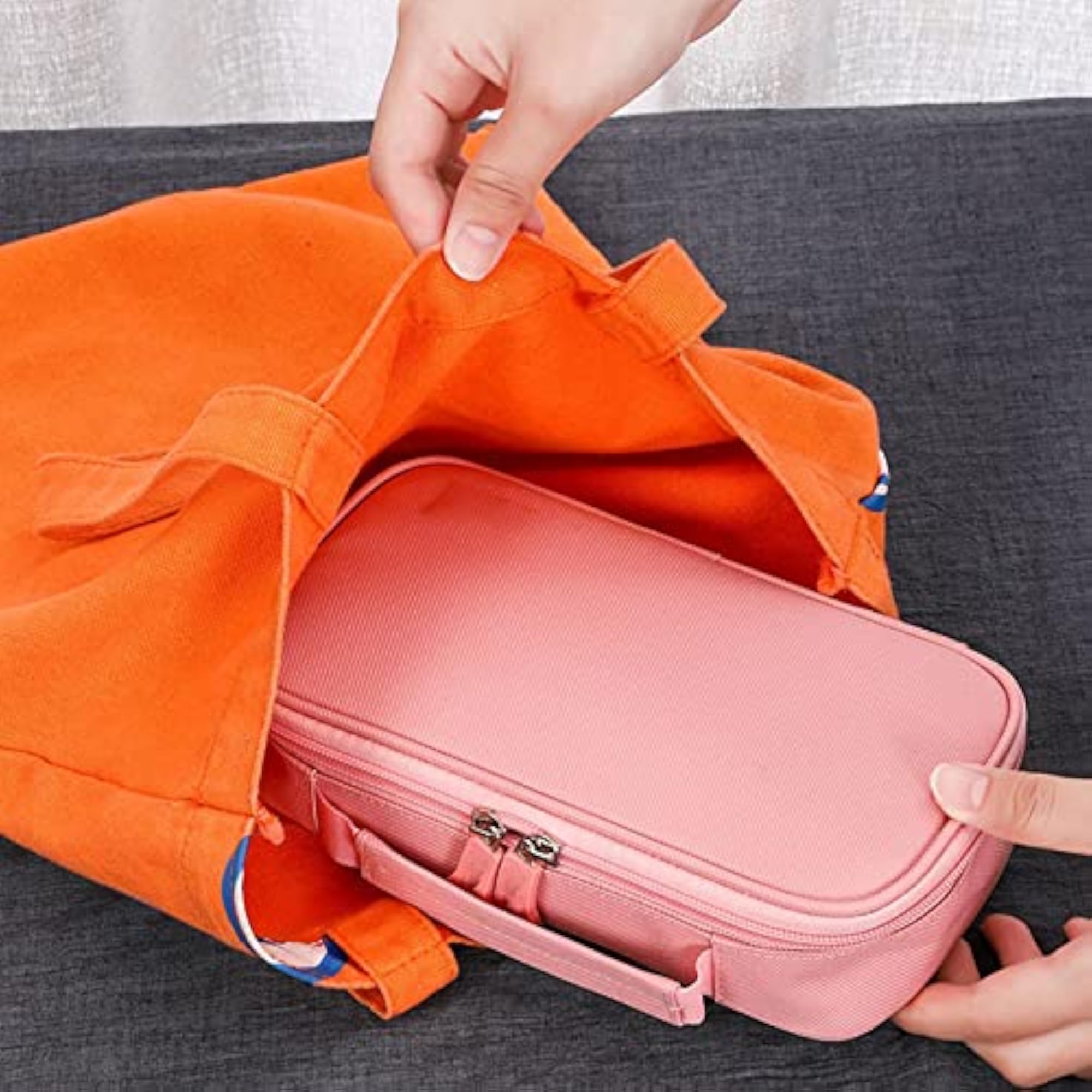 Portable Canvas Bag, Large Capacity Shoulder Bag