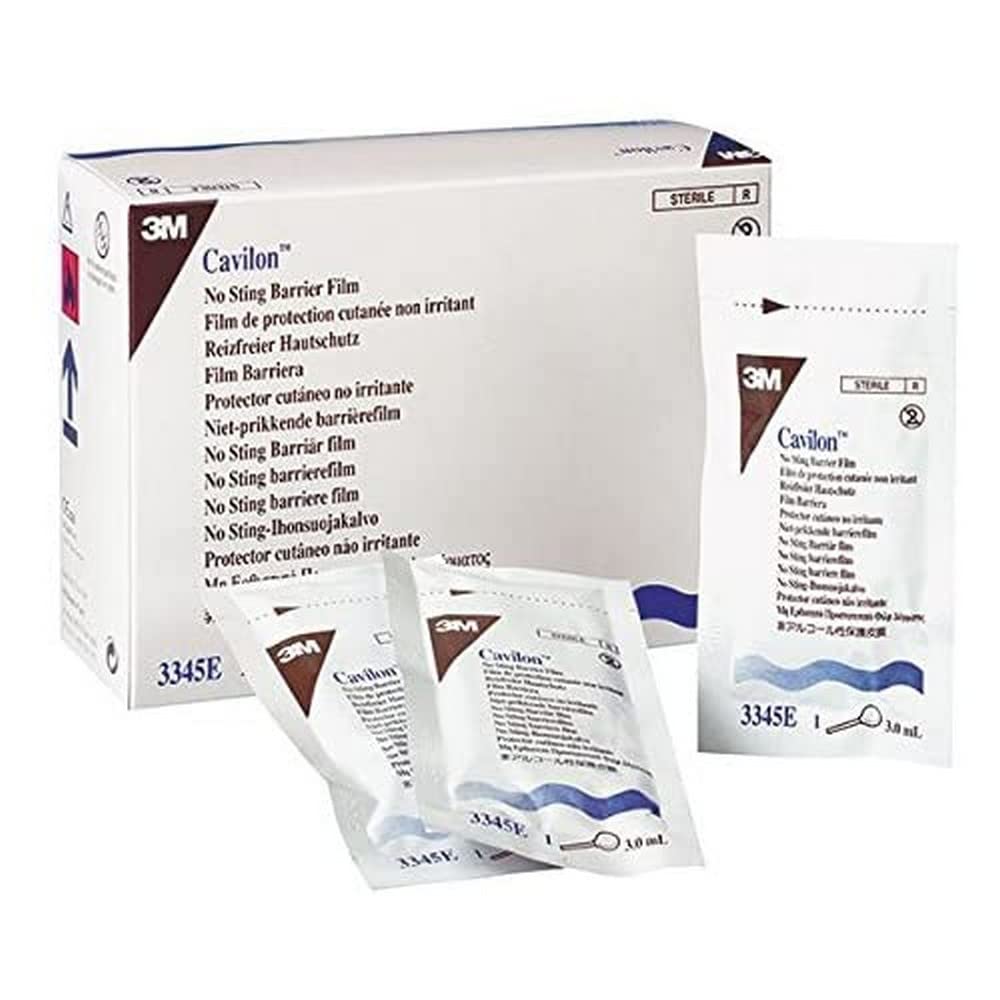 3M 3345E Cavilon No Sting Barrier Film 3ml Foam Applicator, Pack of 25