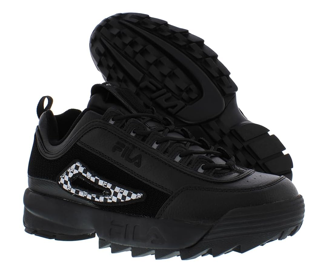 Fila Men's Disruptor 2 Patches Fashion Sneakers Black/Fora