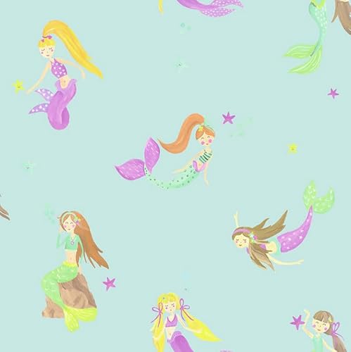 Arthouse Imagine Mermaid World Teal Wallpaper 696103