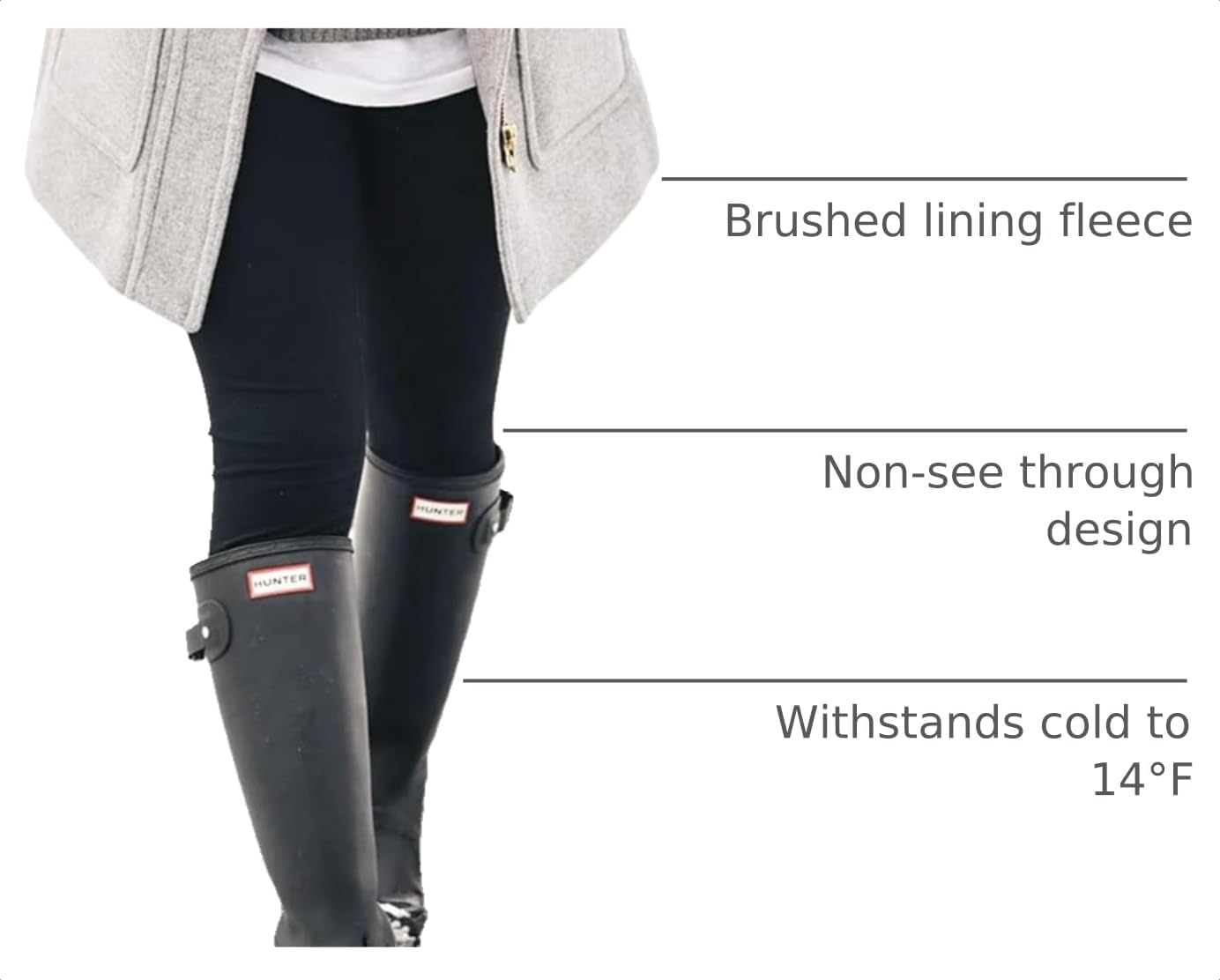 Fleece Lined Leggings Women - Thermal Thick Winter Warm Snow Pants