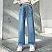 Girls Jeans, Baggy Jeans for Girls Wide Leg Ripped Elastic High Waisted Denim Pants Y2K Cute Casual Streetwear 4-15Y