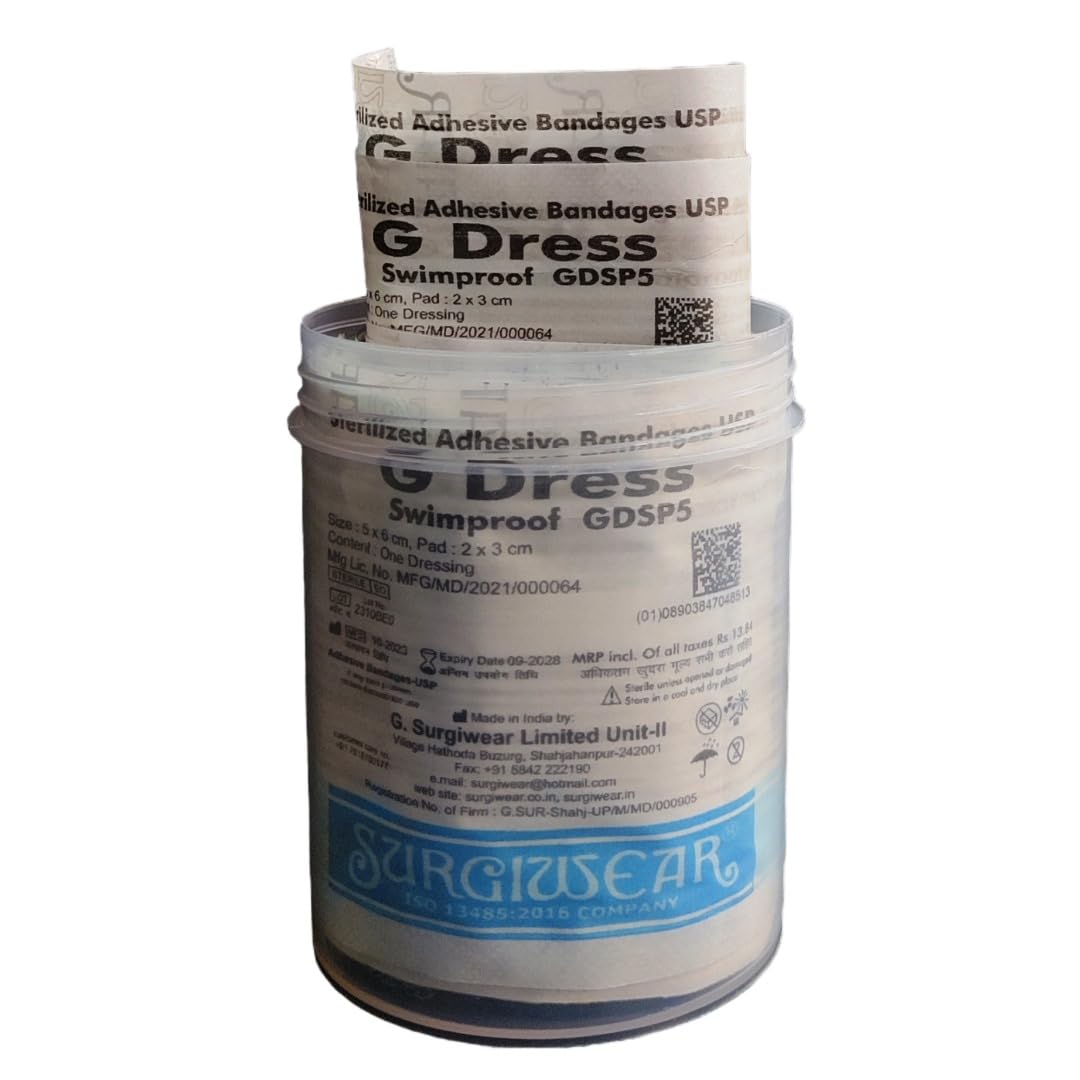 G Dress Swimproof Sterilized Adhesive Bandage/Dressing(5x6cm):25 Pcs-image-45