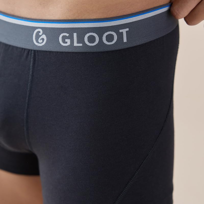 Image of GLOOT Men's Cotton Trunks Striped Briefs