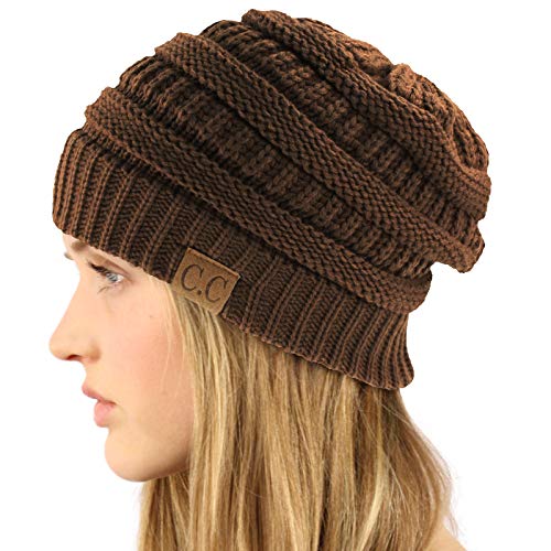 Image of Hatsandscarf CC Exclusives Solid Color Beanie Tail Hat for Adult (MB-20A)